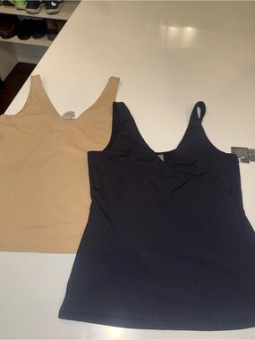 Worthington Camis Black and Nude Size Small.